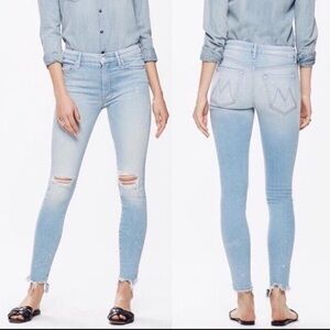 $238 Sz 27 Mother The Looker Sacred Slit Ankle Nice Shot Jeans